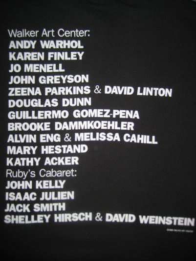 Vintage 1990 Andy Warhol Art Exhibit t-shirt, M