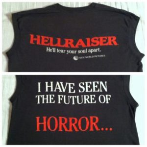 Vintage original Hellraiser horror movie promo t-shirt