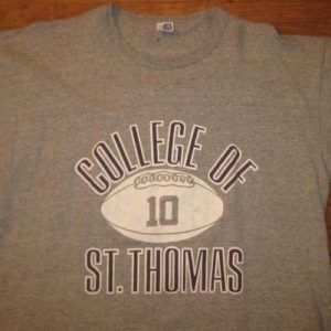 Vintage 1980's College of Saint Thomas football t-shirt