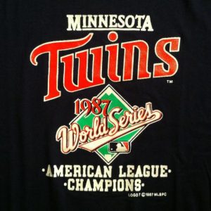 Vintage 1987 Minnesota Twins baseball MLB t-shirt