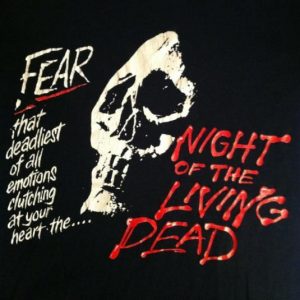 Vintage 1980's Night of the Living Dead horror movie t-shirt