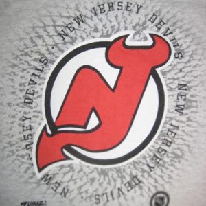 1990's Zubaz brand New Jersey Devils t-shirt, medium
