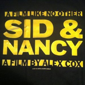 Vintage Sid and Nancy Sex Pistols punk movie t-shirt