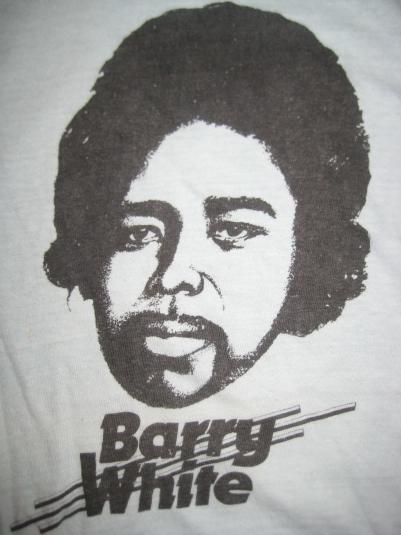 Original vintage 1970’s Barry White t-shirt, r and b