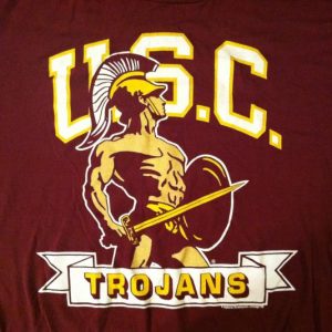 Vintage 1980's USC Trojans college football t-shirt