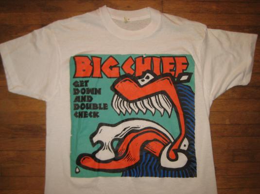 Vintage Rare 1990 Big Chief t-shirt, Sub Pop grunge band | Defunkd