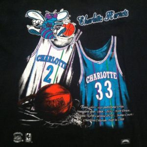 Vintage Charlotte Hornets Mourning Johnson jerseys t-shirt