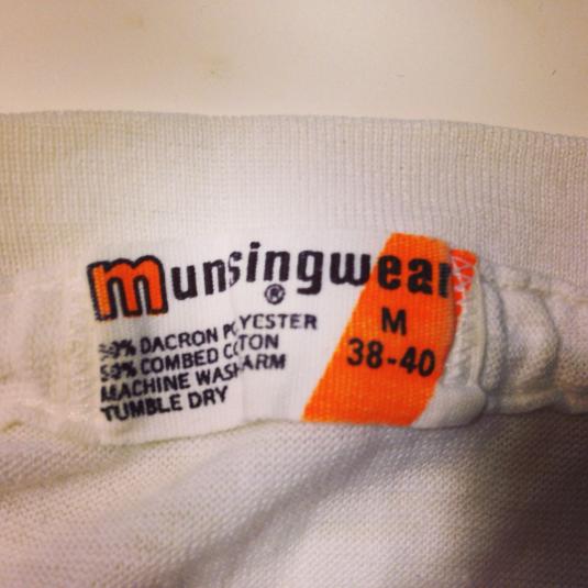 Vintage 1970’s Munsingwear blank plain white tee t-shirt