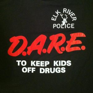 Vintage Late 1980's DARE, pit weed stoner t-shirt