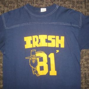 vintage 1981 Irish jersey style t-shirt