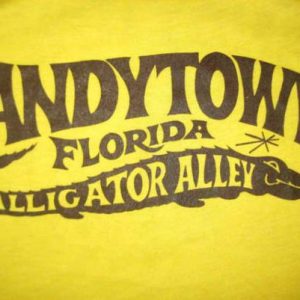 Vintage 1970's Florida alligator t-shirt, soft and thin, M L