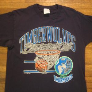 Vintage 1991 Minnesota Timberwolves t-shirt, large