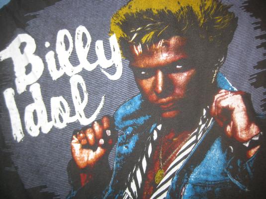 1980s Billy Idol vintage raglan t-shirt, S M