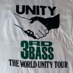 Vintage 1991 3rd Bass hip hop tour t-shirt