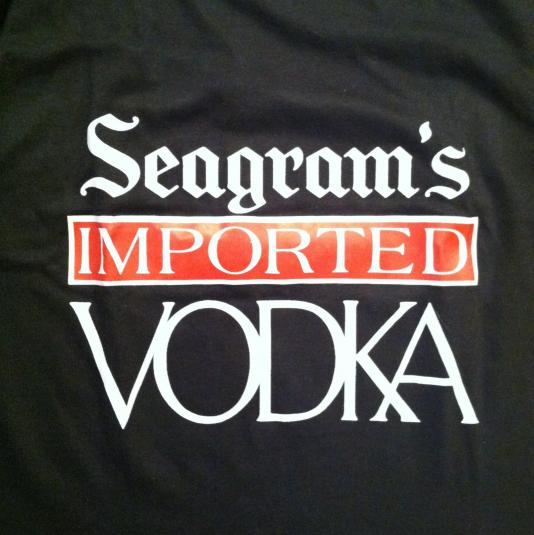 Vintage 1980’s Seagram’s vodka alcohol booze t-shirt