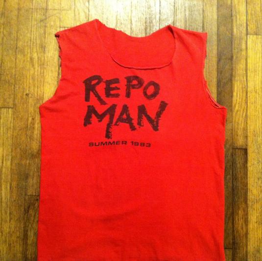 Vintage Repo Man punk rock cult movie crew t-shirt