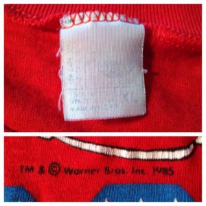 Vintage 1980's "WOCKY" Rocky movie spoof Elmer Fudd t-shirt