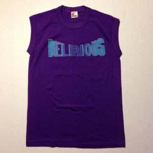 Vintage 1980's DELIRIOUS muscle shirt tank top t-shirt