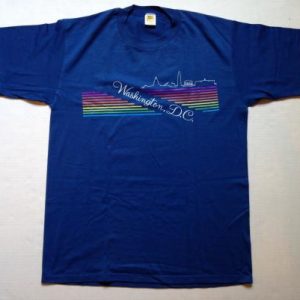 Vintage 1980's Washington DC rainbow Velva Sheen t-shirt