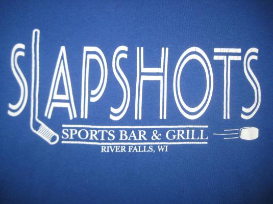 Vintage 1980’s Slapshots t-shirt, WI bar and grill