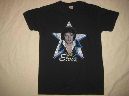 RESERVED ITEM ………. Vintage 80’s sparkly Elvis t-shirt,