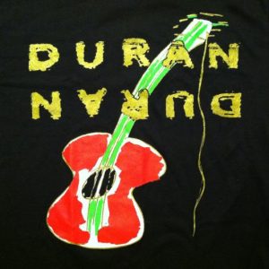 Vintage 1980's Duran Duran guitar t-shirt