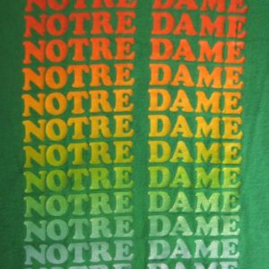 Vintage 1970's Notre Dame t-shirt, large