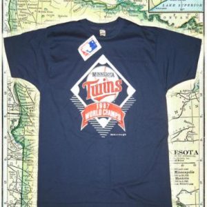 Vintage 1987 Minnesota Twins t-shirt, deadstock with tag