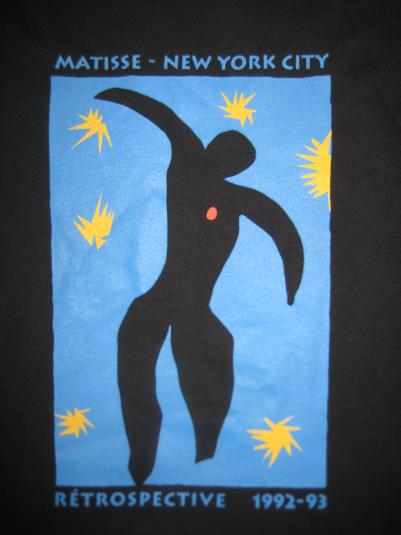 Vintage 1990's Henri Matisse art exhibit t-shirt, medium | Defunkd