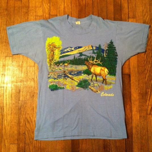 Vintage Beautiful 1980’s Colorado elk t-shirt | Defunkd