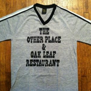 Vintage 1980's heather grey bar league softball t-shirt