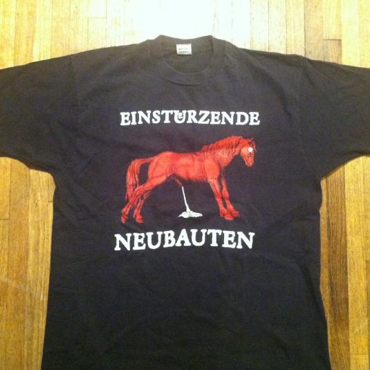 Vintage 1989 Einsturzende Neubauten industrial band tshirt Defunkd