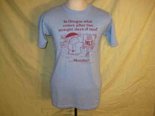 1980’s rainy Oregon vintage t-shirt, M