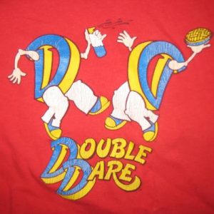 Vintage 1980's kid's Double Dare t-shirt, medium or adult XS