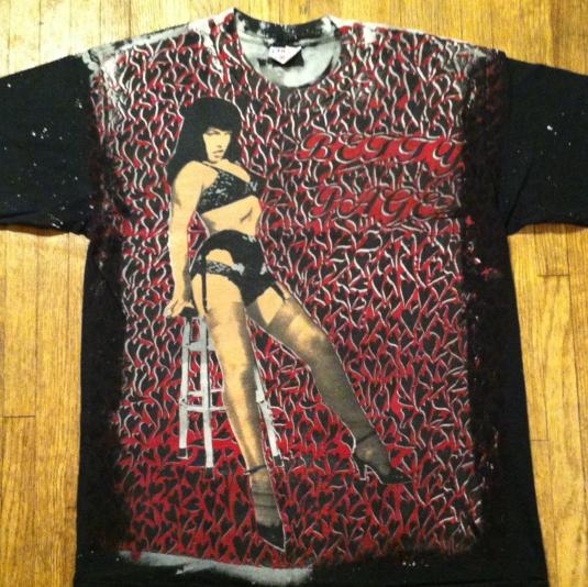 Vintage Bettie Page Mosquitohead pin-up rockabilly t-shirt