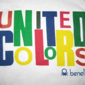 Vintage 80's Benetton t-shirt, soft and thin, L XL