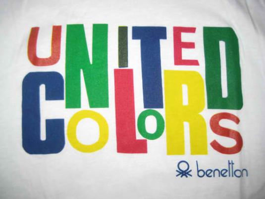 Vintage 80’s Benetton t-shirt, soft and thin, L XL