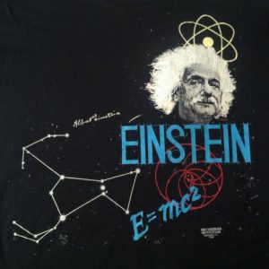Vintage 1980's Albert Einstein in space t-shirt