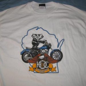 Vintage '93 Harley Davidson Owners Group rally t-shirt