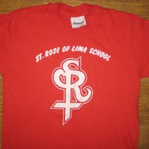 Vintage 1980's Saint Rose of Lima School t-shirt, XS-S