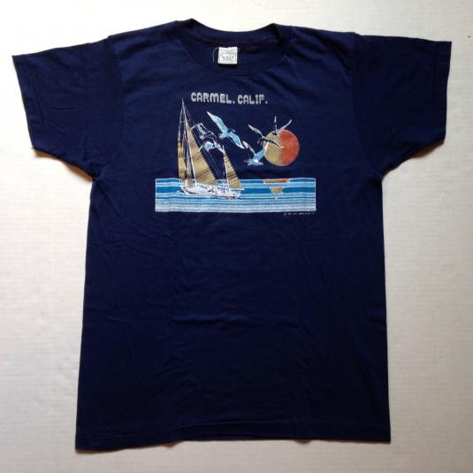 Vintage 1980’s Carmel, California seagulls ocean t-shirt | Defunkd