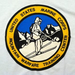 Vintage 1980s Marine Corps Mountain Warfare Training t-shirt