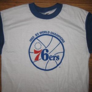 Vintage 1983 Philadelphia 76ers world champs t-shirt