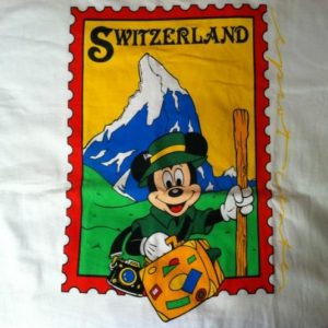 Vintage 1980's Mickey Mouse Epcot Center Switzerland t-shirt