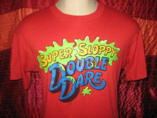 Vintage 80's Super Sloppy Double Dare t-shirt, M L
