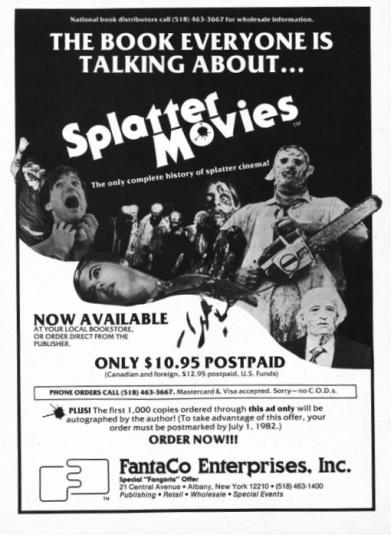 Vintage 1980’s Splatter Movies horror t-shirt