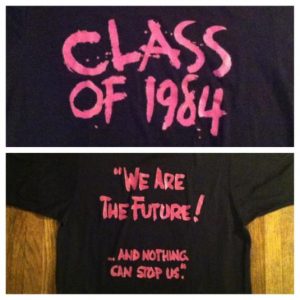 Vintage 1982 Class Of 1984 punk rock movie promo t-shirt