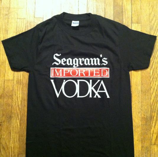 Vintage 1980’s Seagram’s vodka alcohol booze t-shirt
