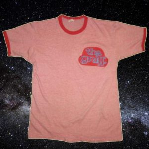 Vintage 1980's rayon blend ringer t-shirt "Griff", L-XL