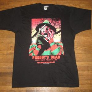 Original 1991 Freddy's Dead Nightmare On Elm Street t-shirt